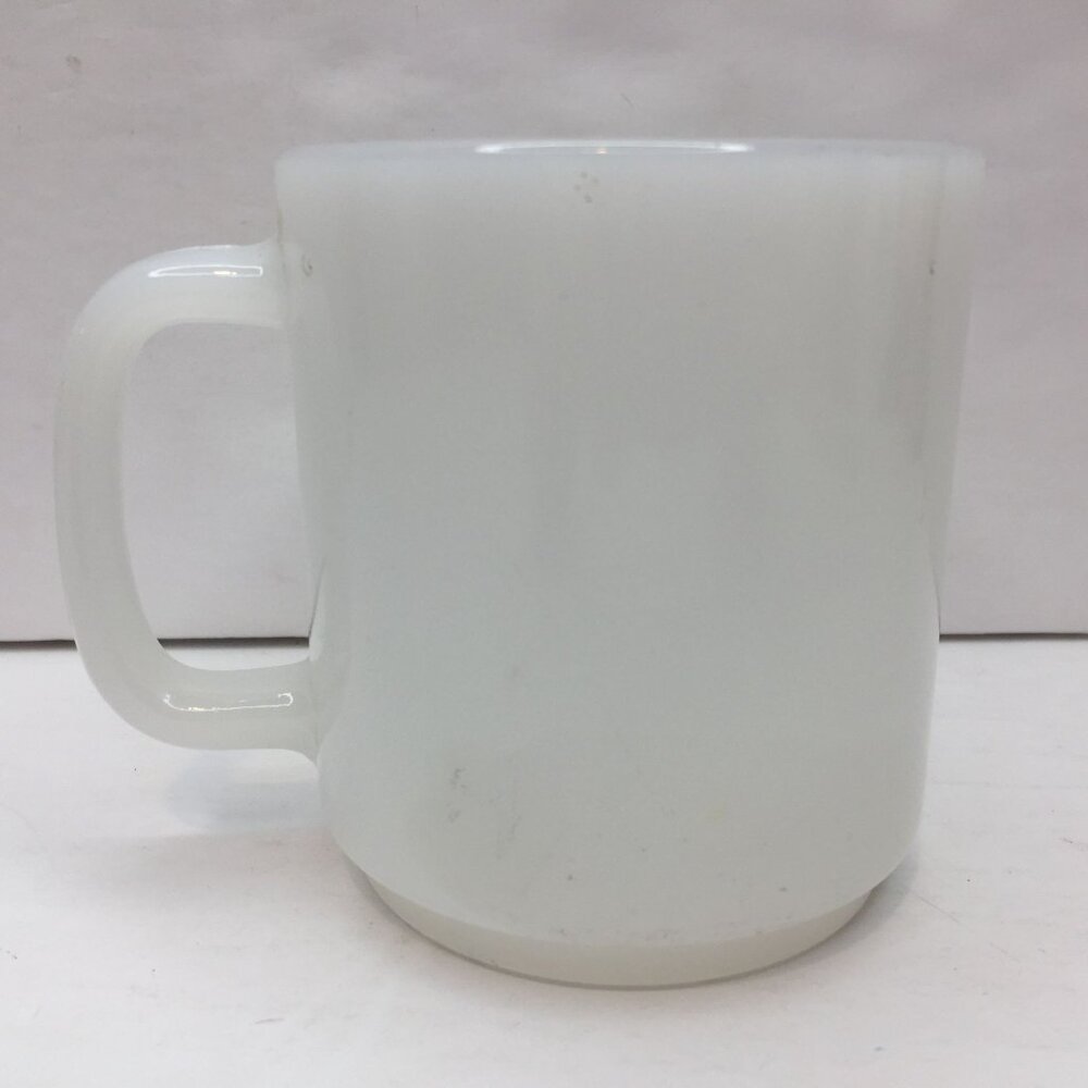 Vintage White Avocado Green Yellow Blue Retro 70's Coffee Mug Cup Leaves Berries - Picture 3 of 11